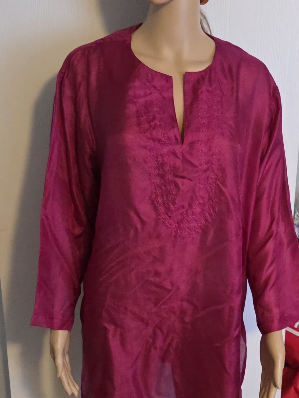 Silk Tunic Top